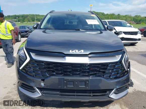 2023 Kia Sportage EX with VIN KNDPVCAG2P7046184, listed as a IAAI auction lot 42212231 with 25,212 mi miles and . Bid and sale history available at DreamBid. Image 12.