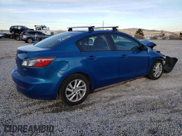 2012 Mazda 3 i Touring with VIN JM1BL1V79C1596476, listed as a Copart auction lot 44993965 with 154,933 mi miles and Salvage Title. Bid and sale history available at DreamBid. Image 3.