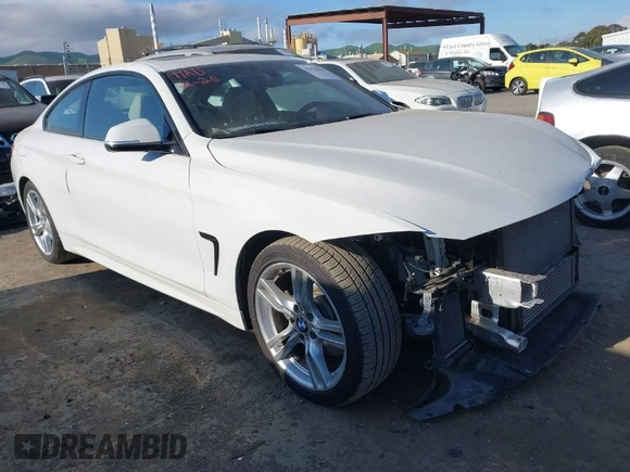 2015 BMW 4 Series 428i with VIN WBA3N7C55FK224583, listed as a IAAI auction lot 41870399 with 29,910 mi miles. Bid and sale history available at carsss.com. Image 1.