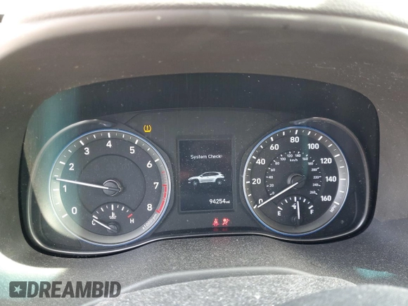 2019 Hyundai Kona SE with VIN KM8K12AA4KU381142, listed as a Copart auction lot 53502665 with 94,254 mi miles and Salvage Title. Bid and sale history available at carsss.com. Image 9.