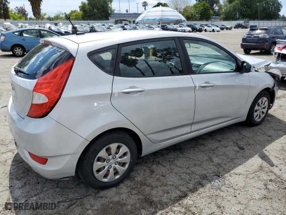 2017 Hyundai Accent SE with VIN KMHCT5AE0HU316588, listed as a Copart auction lot 50731315 with 95,447 mi miles and Salvage Title. Bid and sale history available at carsss.com. Image 3.