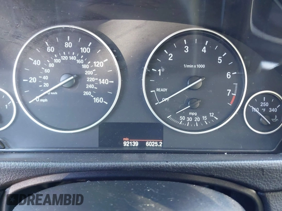 2013 BMW 3 Series 320i xDrive with VIN WBA3C3C51DF979508, listed as a IAAI auction lot 41367343 with 92,139 mi miles and . Bid and sale history available at DreamBid. Image 14.