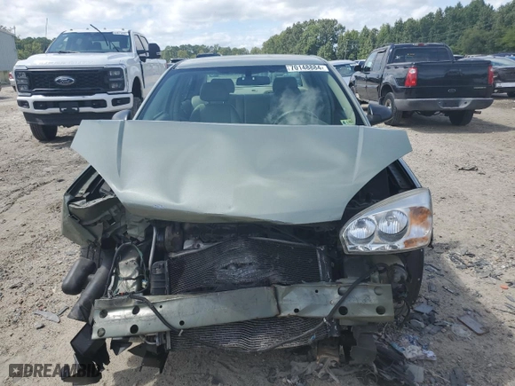 2005 Chevrolet Malibu LT with VIN 1G1ZU54875F107827, listed as a Copart auction lot 70148884 with 81,416 mi miles and Salvage Title. Bid and sale history available at carsss.com. Image 5.