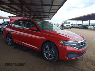 2023 Volkswagen Jetta SE with VIN 3VW7M7BU2PM042850, listed as a IAAI auction lot 42215938 with 16,363 mi miles and . Bid and sale history available at DreamBid. Image 1.