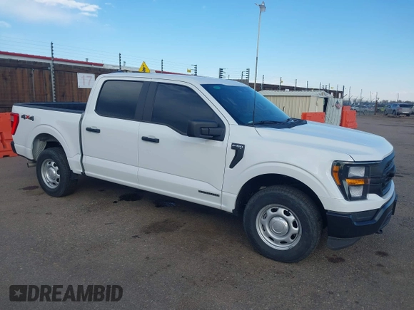 2023 Ford F-150 XL with VIN 1FTFW1ED9PFC02465, listed as a IAAI auction lot 41715526 with 21,343 mi miles. Bid and sale history available at carsss.com. Image 1.