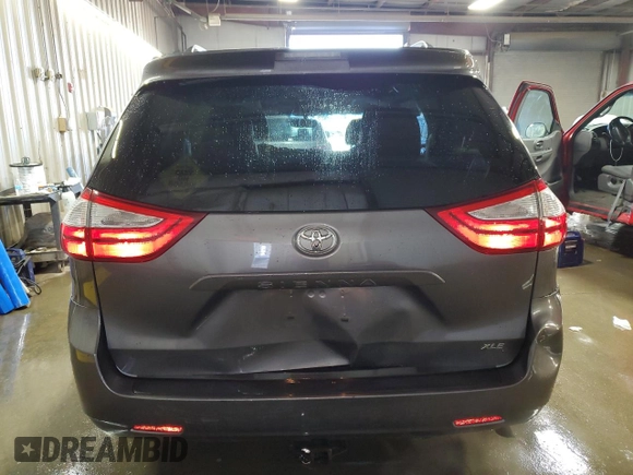 2015 Toyota Sienna XLE with VIN 5TDYK3DC1FS688969, listed as a Copart auction lot 50197175 with 90,376 mi miles and Salvage Title. Bid and sale history available at carsss.com. Image 6.