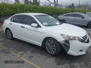 2014 Honda Accord Sedan Sport with VIN 1HGCR2F51EA068845, listed as a IAAI auction lot 41885619 with 201,542 mi miles. Bid and sale history available at carsss.com. Image 1.