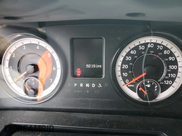 2020 Ram 1500 Classic Tradesman with VIN 3C6RR6KG6LG224519, listed as a Copart auction lot 82691214 with 52,191 mi miles and Salvage Title. Bid and sale history available at carsss.com. Image 9.