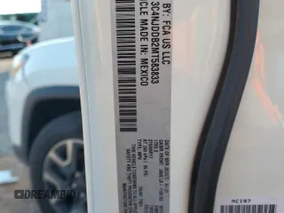 2021 Jeep Compass Trailhawk with VIN 3C4NJDDB2MT583833, listed as a Copart auction lot 58736675 with 67,090 mi miles and Salvage title. Bid and sale history available at DreamBid. Image 13.