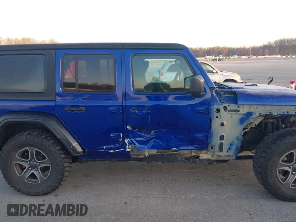 2018 Jeep Wrangler Unlimited Sport with VIN 1C4HJXDN2JW282882, listed as a IAAI auction lot 41744064 with 111,183 mi miles and . Bid and sale history available at DreamBid. Image 14.