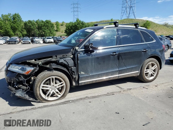 2016 Audi Q5 Premium Plus with VIN WA1CVAFP9GA049429, listed as a Copart auction lot 61677225 with 43,313 mi miles and Salvage title. Bid and sale history available at DreamBid. Image 1.