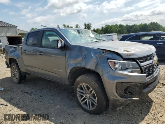 2022 Chevrolet Colorado 2WD Work Truck with VIN 1GCGSBEN9N1172070, listed as a Copart auction lot 64903605 with 53,398 mi miles and Salvage title. Bid and sale history available at DreamBid. Image 4.