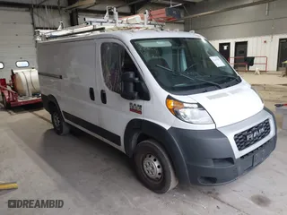 2021 Ram ProMaster Cargo Van with VIN 3C6LRVAG5ME559835, listed as a IAAI auction lot 41447798 with 121,784 mi miles. Bid and sale history available at carsss.com. Image 1.