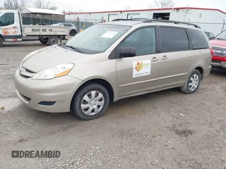 2007 Toyota Sienna CE with VIN 5TDZK23C57S022957, listed as a IAAI auction lot 41723136 with 201,290 mi miles and . Bid and sale history available at DreamBid. Image 2.