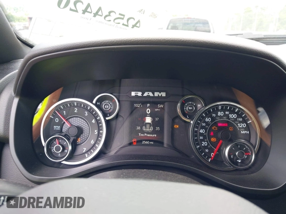 2023 Ram 1500 Big Horn with VIN 1C6SRFFT7PN704929, listed as a IAAI auction lot 42534420 with 2,560 mi miles and . Bid and sale history available at DreamBid. Image 7.