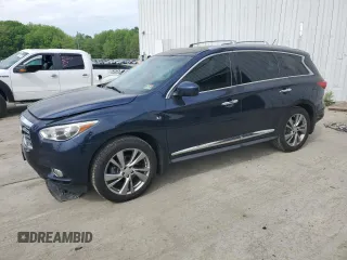 2015 Infiniti QX60 with VIN 5N1AL0MM5FC543064, listed as a Copart auction lot 55469775 with 182,290 mi miles and Salvage title. Bid and sale history available at DreamBid. Image 1.
