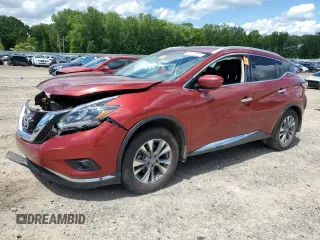 2018 Nissan Murano SL z VIN 5N1AZ2MG5JN202622, wystawiony jako Copart lot #56152905 z przebiegiem 106 772 mil mil oraz Szkoda całkowita • Salvage title. Historia ofert i sprzedaży dostępna na DreamBid. Obrazek 1.
