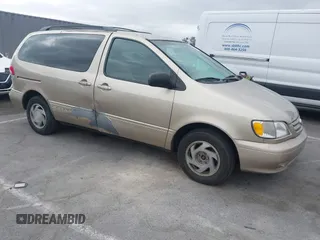2001 Toyota Sienna LE with VIN 4T3ZF13C11U360179, listed as a IAAI auction lot 42829915 with 345,288 mi miles and . Bid and sale history available at DreamBid. Image 1.