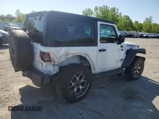 2021 Jeep Wrangler Rubicon with VIN 1C4HJXCG2MW660738, listed as a Copart auction lot 56293735 with 89,681 mi miles and Salvage title. Bid and sale history available at DreamBid. Image 3.