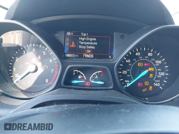 2017 Ford Escape SE z VIN 1FMCU0GDXHUB66813, wystawiony jako IAAI lot #42056150 z przebiegiem 86 915 mil mil oraz . Historia ofert i sprzedaży dostępna na DreamBid. Obrazek 7.