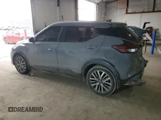 2021 Nissan Kicks SV with VIN 3N1CP5CV8ML497758, listed as a Copart auction lot 46814795 with 52,813 mi miles and Salvage Title. Bid and sale history available at carsss.com. Image 2.