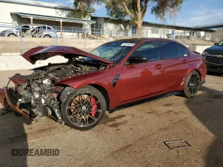 2023 BMW M3 Competition с VIN WBS33AY07PFN29346, выставлен на аукционе Copart как лот 59164605 с пробегом 32 616 миль миль и Списание • Salvage title. История ставок и продаж доступна на DreamBid. Изображение 1.