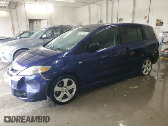 2006 Mazda 5 Sport with VIN JM1CR293260113985, listed as a Copart auction lot 53507145 with 157,156 mi miles and Salvage Title. Bid and sale history available at carsss.com. Image 1.