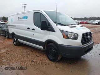 2018 Ford Transit with VIN 1FTYE1YM9JKB54102, listed as a IAAI auction lot 41538430 with 301,078 mi miles. Bid and sale history available at carsss.com. Image 1.