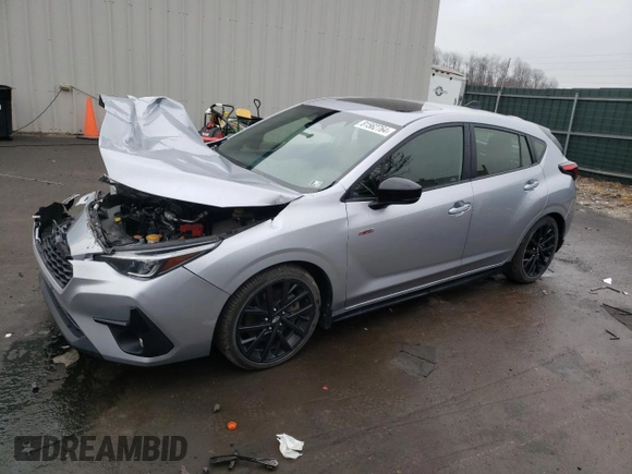 2024 Subaru Impreza RS with VIN JF1GUHJC0R8318912, listed as a Copart auction lot 81562764 with 13,907 mi miles and Salvage Title. Bid and sale history available at carsss.com. Image 1.