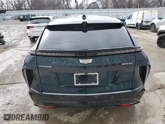 2024 Cadillac LYRIQ Luxury z VIN 1GYKPSRL5RZ113071, wystawiony jako Copart lot #47227525 z przebiegiem 5 386 mil mil oraz Szkoda całkowita • Salvage title. Historia ofert i sprzedaży dostępna na DreamBid. Obrazek 6.