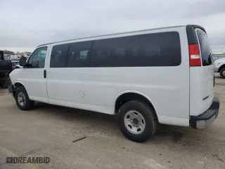 2017 Chevrolet Express Passenger LT with VIN 1GAZGPFG5H1340095, listed as a Copart auction lot 44379845 with 154,620 mi miles and Salvage Title. Bid and sale history available at carsss.com. Image 2.