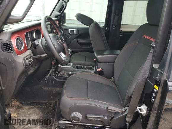 2021 Jeep Wrangler Rubicon z VIN 1C4HJXCG2MW665809, wystawiony jako Copart lot #84007354 z przebiegiem Nie podano mil oraz Szkoda całkowita • Salvage title. Historia ofert i sprzedaży dostępna na DreamBid. Obrazek 7.
