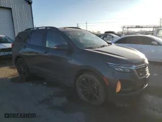 2022 Chevrolet Equinox RS with VIN 3GNAXWEV6NS153464, listed as a Copart auction lot 84108974 with 75,649 mi miles and Salvage Title. Bid and sale history available at carsss.com. Image 4.