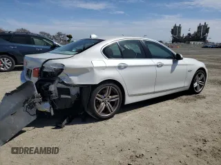 2014 BMW 5 Series 528i with VIN WBA5A5C51ED510345, listed as a Copart auction lot 48474095 with 91,515 mi miles and Salvage Title. Bid and sale history available at carsss.com. Image 3.