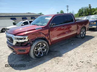 2019 Ram 1500 Limited z VIN 1C6SRFHTXKN615586, wystawiony jako Copart lot #58162805 z przebiegiem 135 199 mil mil oraz Szkoda całkowita • Salvage title. Historia ofert i sprzedaży dostępna na DreamBid. Obrazek 1.