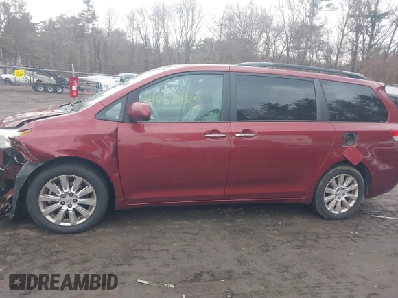 2013 Toyota Sienna XLE with VIN 5TDDK3DC5DS067049, listed as a IAAI auction lot 41650425 with 128,380 mi miles and . Bid and sale history available at DreamBid. Image 14.
