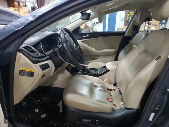2014 Kia Cadenza Premium with VIN KNALN4D77E5134637, listed as a Copart auction lot 83907434 with 141,104 mi miles and Salvage Title. Bid and sale history available at carsss.com. Image 7.