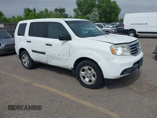 2013 Honda Pilot LX with VIN 5FNYF4H29DB028983, listed as a IAAI auction lot 42562971 with 150,207 mi miles and . Bid and sale history available at DreamBid. Image 1.