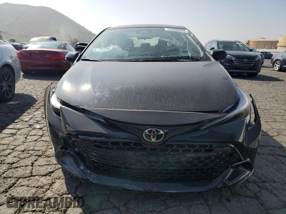 2023 Toyota Corolla Hatchback SE with VIN JTND4MBE3P3205743, listed as a Copart auction lot 76208354 with 22,632 mi miles and Salvage Title. Bid and sale history available at carsss.com. Image 5.
