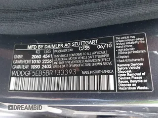 2011 Mercedes-Benz C-Class C 300 Sport with VIN WDDGF5EB5BR133393, listed as a IAAI auction lot 41712905 with 146,428 mi miles. Bid and sale history available at carsss.com. Image 9.