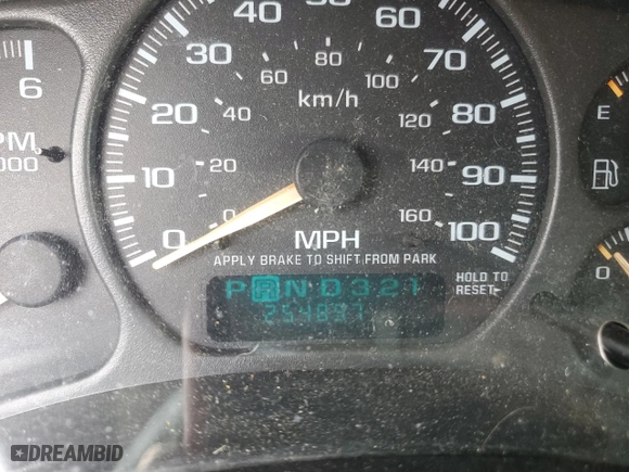 2002 Chevrolet Silverado 1500 LT with VIN 2GCEK19T221300990, listed as a Copart auction lot 42917505 with 254,897 mi miles and Non Repairable. Bid and sale history available at carsss.com. Image 9.
