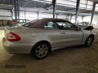 2004 Mercedes-Benz CLK 320 with VIN WDBTK65GX4T024308, listed as a Copart auction lot 80129914 with 106,827 mi miles and Salvage Title. Bid and sale history available at DreamBid. Image 3.