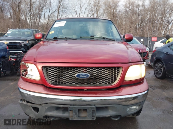 2003 Ford F-150 XLT with VIN 1FTRW08L33KC93082, listed as a IAAI auction lot 41157260 with 240,481 mi miles. Bid and sale history available at carsss.com. Image 12.