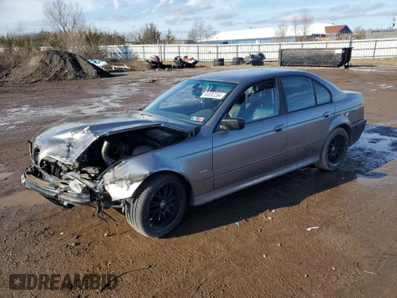 2002 BMW 5 Series 530i with VIN WBADT53492CE92971, listed as a Copart auction lot 85592254 with 115,192 mi miles and Salvage Title. Bid and sale history available at carsss.com. Image 1.