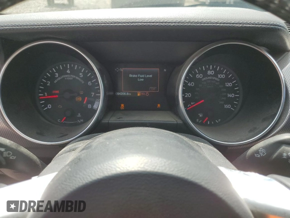 2018 Ford Mustang GT with VIN 1FA6P8CF2J5153624, listed as a Copart auction lot 55626135 with 94,206 mi miles and Salvage title. Bid and sale history available at DreamBid. Image 9.