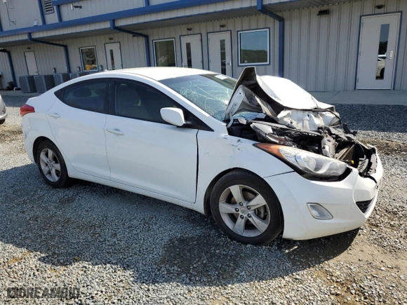 2013 Hyundai Elantra Limited PZEV with VIN 5NPDH4AE6DH178998, listed as a Copart auction lot 51483005 with 183,314 mi miles and Salvage Title. Bid and sale history available at carsss.com. Image 4.