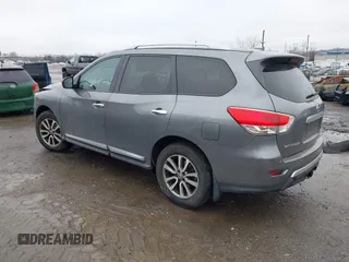 2015 Nissan Pathfinder SL z VIN 5N1AR2MM1FC720641, wystawiony jako IAAI lot #41508533 z przebiegiem 109 661 mil mil oraz . Historia ofert i sprzedaży dostępna na DreamBid. Obrazek 3.