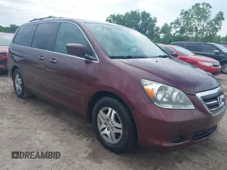 2007 Honda Odyssey EX with VIN 5FNRL38487B419233, listed as a IAAI auction lot 42607294 with 168,164 mi miles and . Bid and sale history available at DreamBid. Image 1.