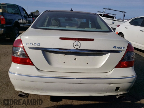 2007 Mercedes-Benz E 550 with VIN WDBUF90X17X216277, listed as a Copart auction lot 48221945 with 84,784 mi miles and Salvage Title. Bid and sale history available at carsss.com. Image 6.