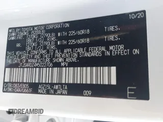 2021 Lexus NX 300 F Sport z VIN JTJSARDZ4M5022706, wystawiony jako IAAI lot #42198586 z przebiegiem 46 305 mil mil oraz . Historia ofert i sprzedaży dostępna na DreamBid. Obrazek 9.